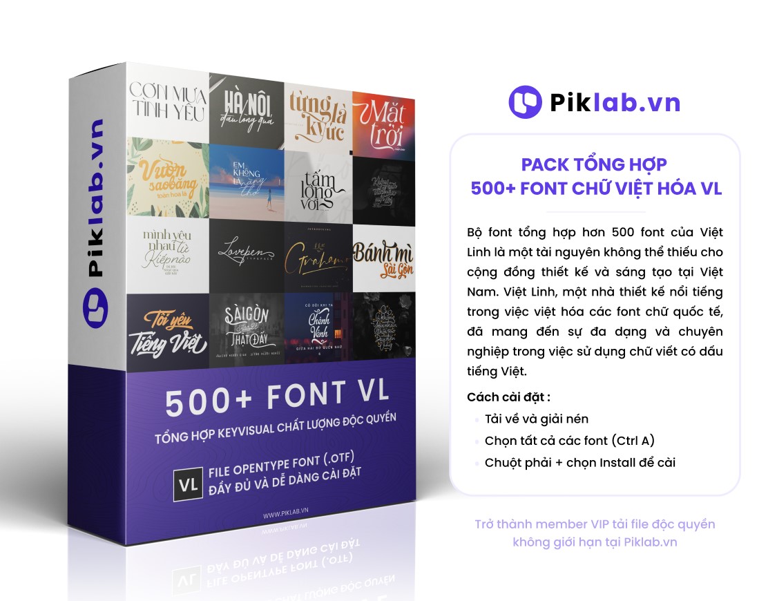 Tổng hợp Font chữ Viêt Hóa